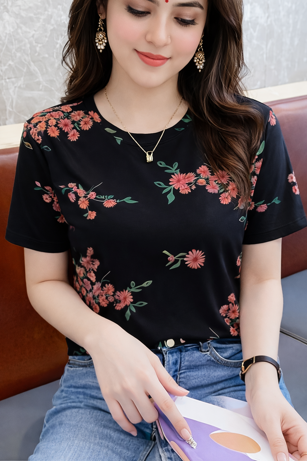 Women's Summer Essential Graphic T-Shirt | Premium Short Sleeve Cotton Tee
